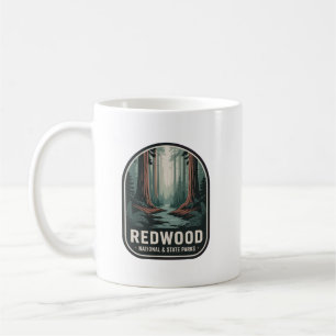 Abzeichen für den Redwood National & State Parks W Kaffeetasse