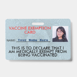 Abzeichen für die Ausweis-ID des Impfstoffs Ausweis