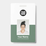 Abzeichen für die Sicherheitskennung von Mitarbeit Ausweis<br><div class="desc">Personalisieren Sie dieses Abzeichen mit dem Namen des Mitarbeiters, dem Foto, dem Namen des Mitarbeiters, dem Beruf und dem Firmenlogo. Ein einfaches Business-Design in cooler, stilvoller Weiß-Weiß-Weiß-Weiß-Weiß-Weiß-Farbe, vollständig anpassbar in Vorder- und Rücken-Größen, serifenlose, einfache und moderne Schriftart für einen beruflichen und klaren Look. Die id-Abzeichen sind mit Lanyard, Metallklammer oder...</div>