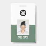 Abzeichen für die Sicherheitskennung von Mitarbeit Ausweis<br><div class="desc">Personalisieren Sie dieses Abzeichen mit dem Namen des Mitarbeiters, dem Foto, dem Namen des Mitarbeiters, dem Beruf und dem Firmenlogo. Ein einfaches Business-Design in cooler, stilvoller Weiß-Weiß-Weiß-Weiß-Weiß-Weiß-Farbe, vollständig anpassbar in Vorder- und Rücken-Größen, serifenlose, einfache und moderne Schriftart für einen beruflichen und klaren Look. Die id-Abzeichen sind mit Lanyard, Metallklammer oder...</div>