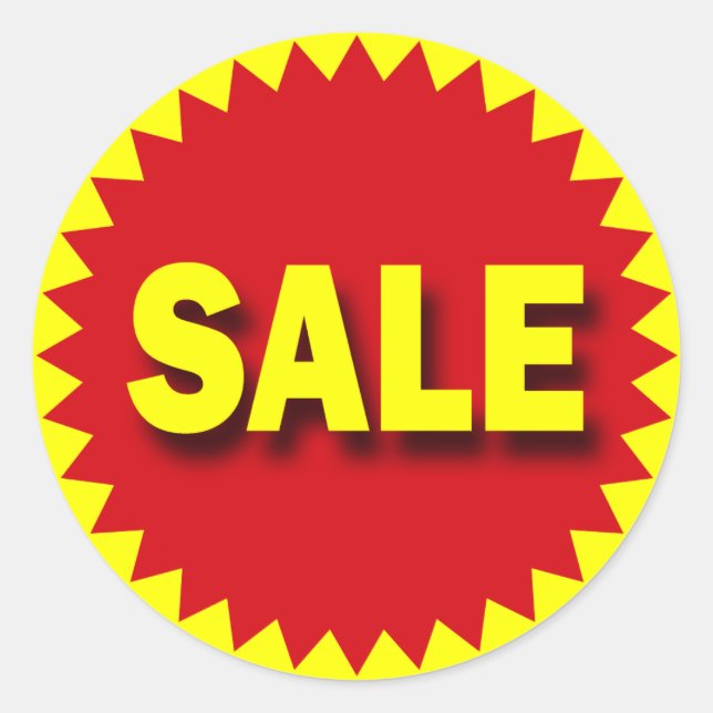 ABZEICHEN FÜR EINZELHANDEL - VERKAUF RUNDER AUFKLEBER (Vorderseite)