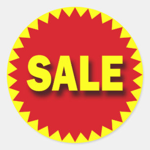 ABZEICHEN FÜR EINZELHANDEL - VERKAUF RUNDER AUFKLEBER