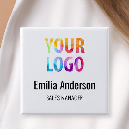 Abzeichen für Firmenlogos für Mitarbeiter Button