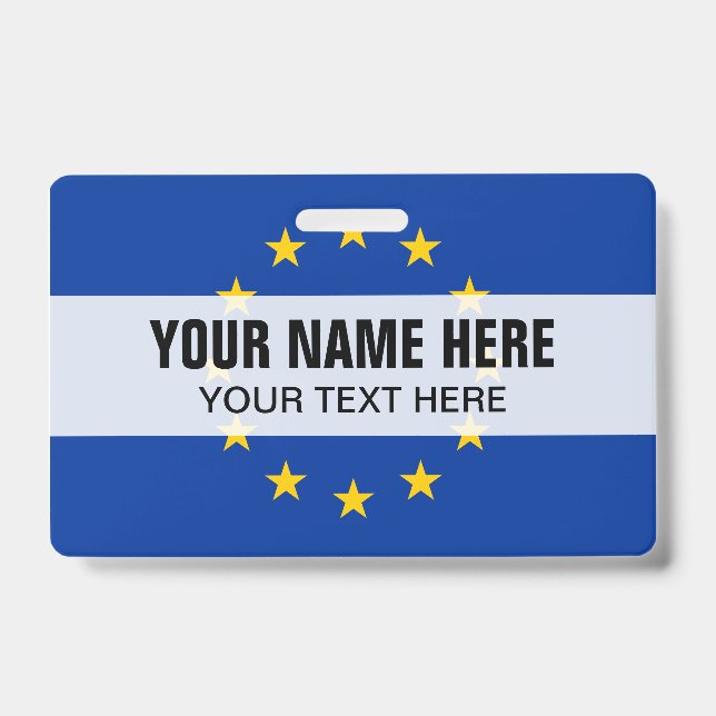 Abzeichen für kundenspezifische Metallklammern mit Ausweis (Vorderseite)