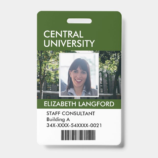 Abzeichen für Mitarbeitername| Benutzerdefiniertes Ausweis (Vorderseite)