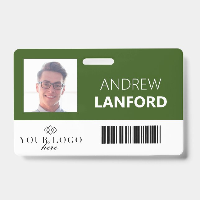 Abzeichen für Mitarbeitername| Benutzerdefiniertes Ausweis (Front)
