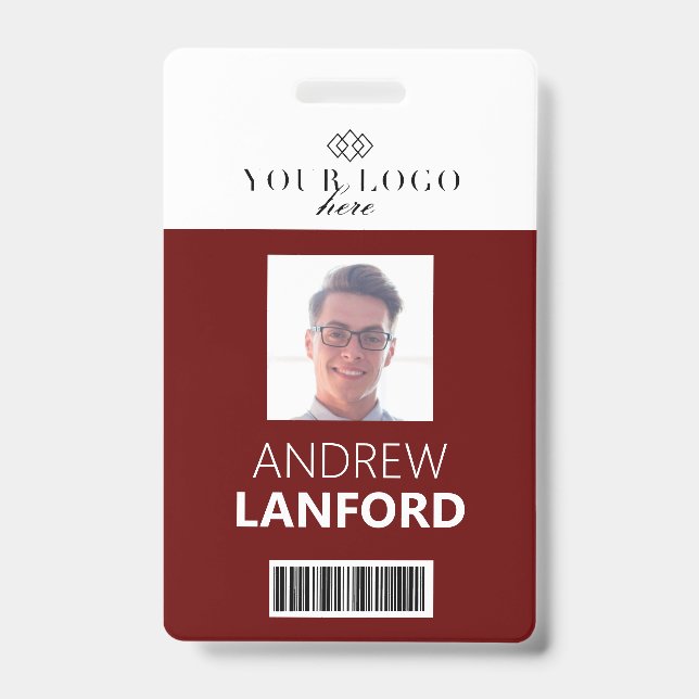 Abzeichen für Mitarbeitername| Benutzerdefiniertes Ausweis (Vorderseite)