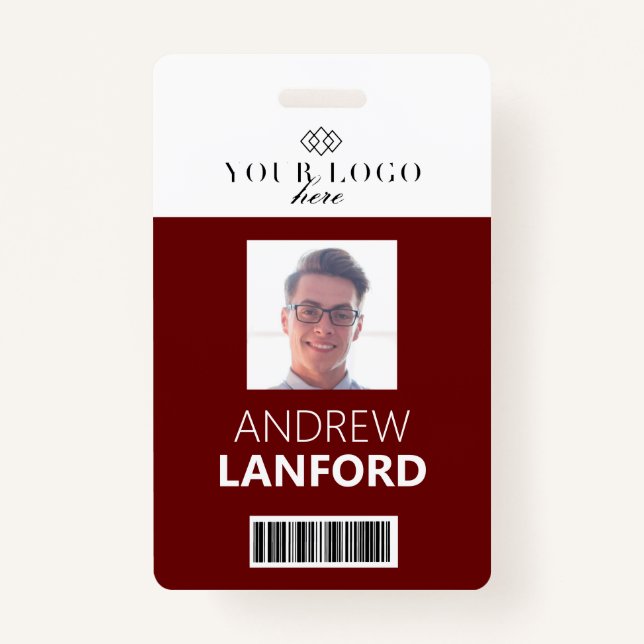 Abzeichen für Mitarbeitername| Benutzerdefiniertes Ausweis (Vorderseite)