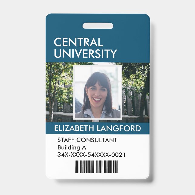 Abzeichen für Mitarbeitername| Benutzerdefiniertes Ausweis (Vorderseite)