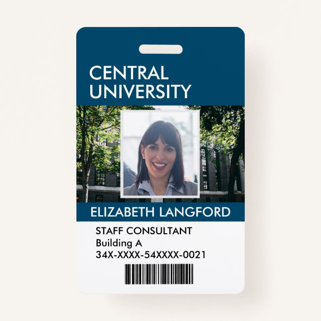 Abzeichen für Mitarbeitername| Benutzerdefiniertes Ausweis (Vorderseite)