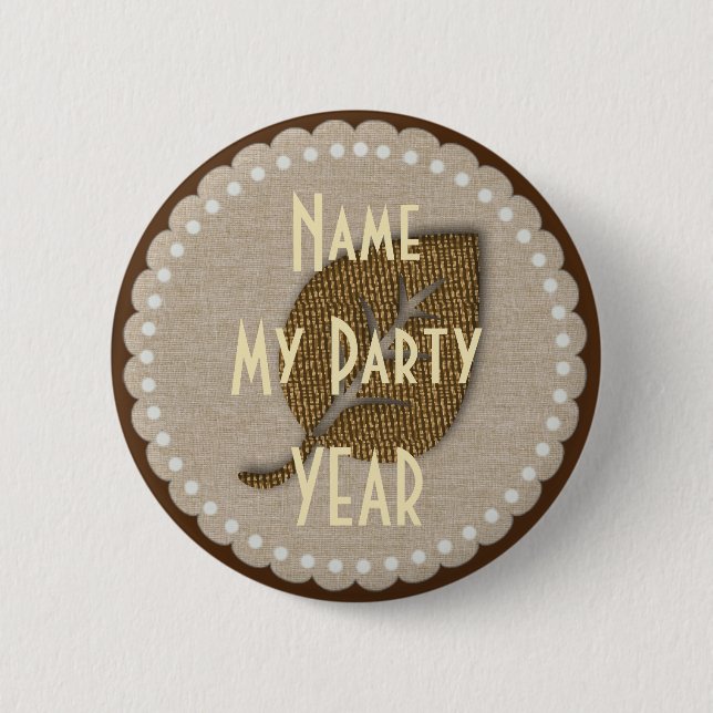 Abzeichen für niedliches benutzerdefiniertes Party Button (Vorderseite)