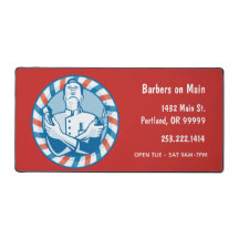 Abzeichen für Retro-Barber