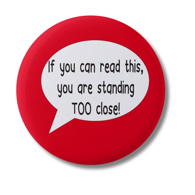 Abzeichen für soziales distanziertes Button (Von Creator hochgeladen)