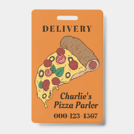 Abzeichen für Text- und Farbpizza-Slips Ausweis
