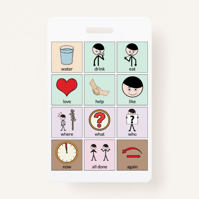 Abzeichen für tragbare Kommunikationsmodule Ausweis (Rückseite)