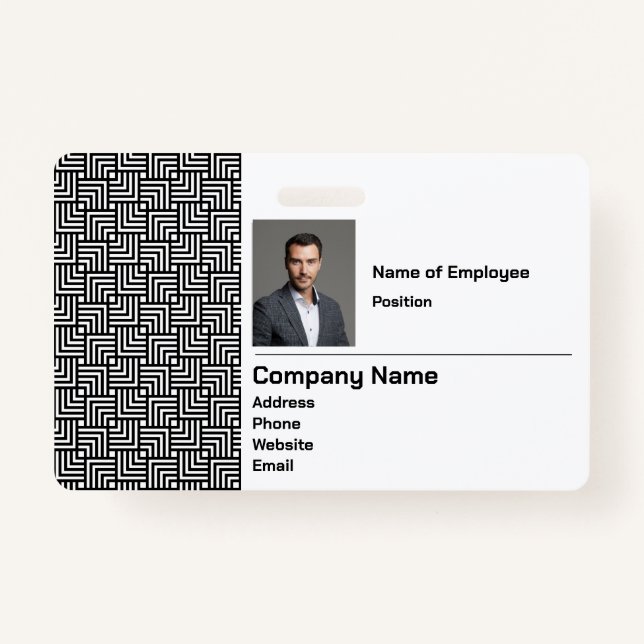 Abzeichen für Unternehmenssicherheit Ausweis (Vorderseite)