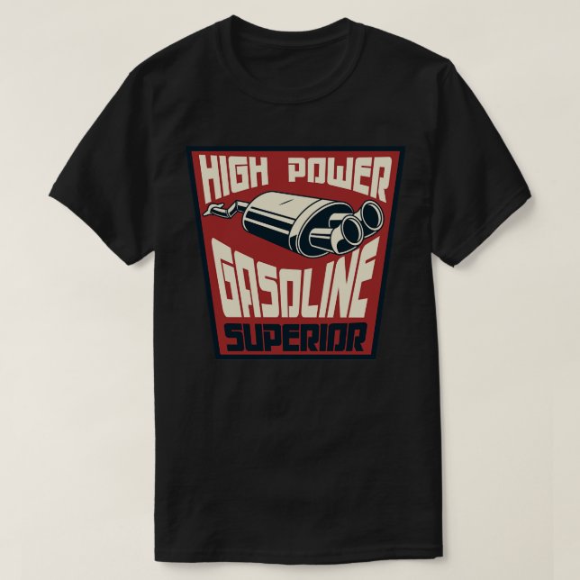 Abzeichen für Vintages Benzin T-Shirt (Design vorne)