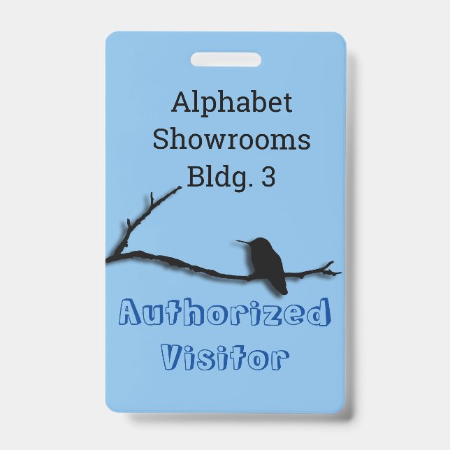 Abzeichen - Hummingbird am Zweig Ausweis (Vorderseite)