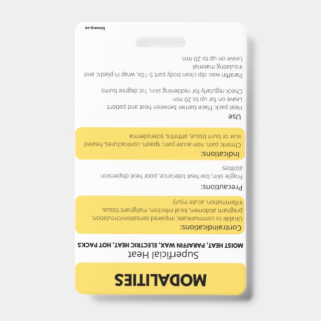 Abzeichen-Kartenverweis (Hot/Cold)  Ausweis (Vorderseite)