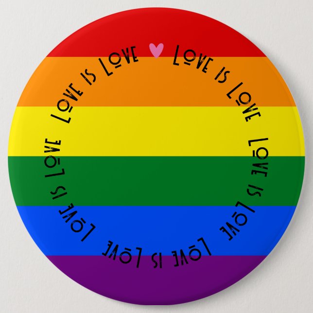 Abzeichen - LGBT-Liebe ist die Schaltfläche Liebe- Button (Vorderseite)