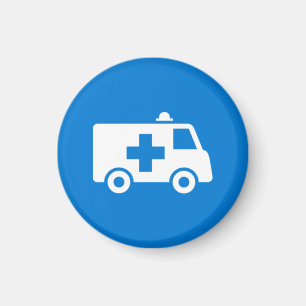 Abzeichen-Magnet - Krankenwagen Magnet