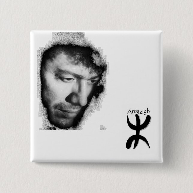 Abzeichen Matoub Lounès Button (Vorderseite)