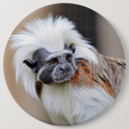 Abzeichen mit Baumwolle-Spitze Tamarinaffen Button