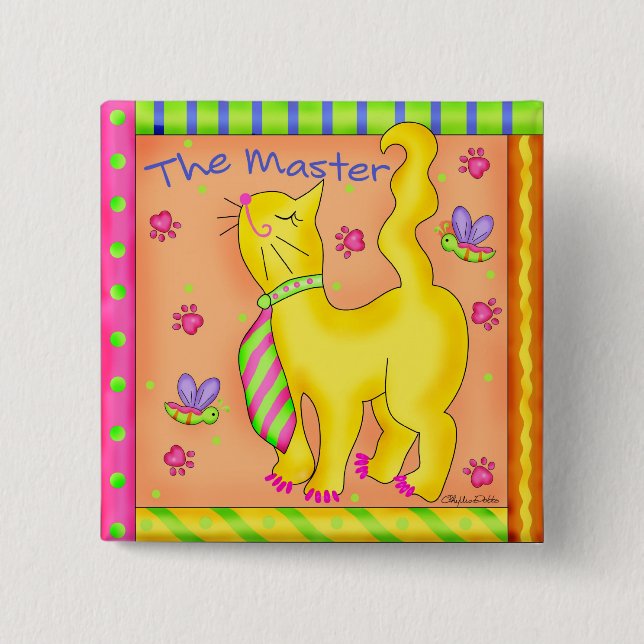 Abzeichen mit der Schaltfläche "Master Square" Button (Vorderseite)