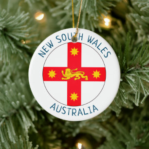 Abzeichen New South Wales, Australien Keramik Ornament