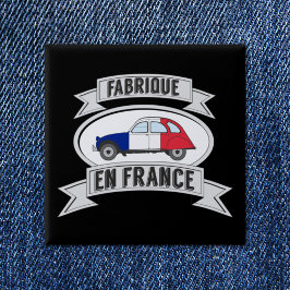 Abzeichen Oldtimer 2cv fabrique en France Button