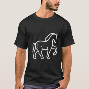 Abzeichen Patch Line Art Icon Kontur Gif T-Shirt