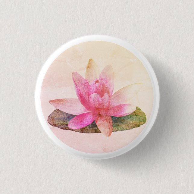 ABZEICHEN: PINK LOTUS BUTTON (Vorderseite)