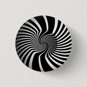 Abzeichen - Psychedelic Art Swirl B/W Button