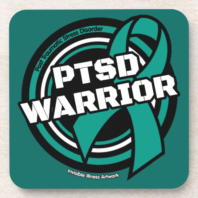 Abzeichen...PTSD Getränkeuntersetzer (Vorderseite)