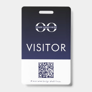 Abzeichen QR-Code für den Firmenlogo Ausweis
