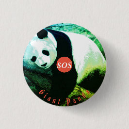 Abzeichen rond Panda Button