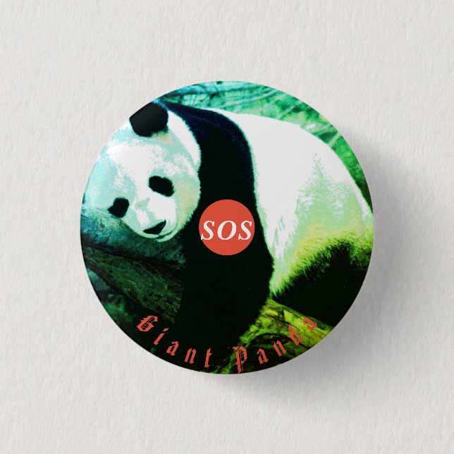 Abzeichen rond Panda Button (Vorderseite)