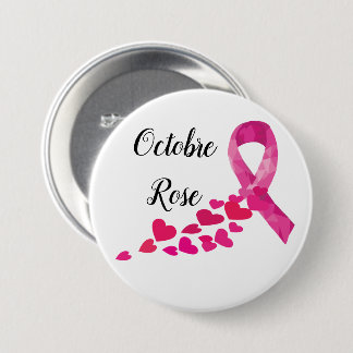 Abzeichen - Rose Oktober Button