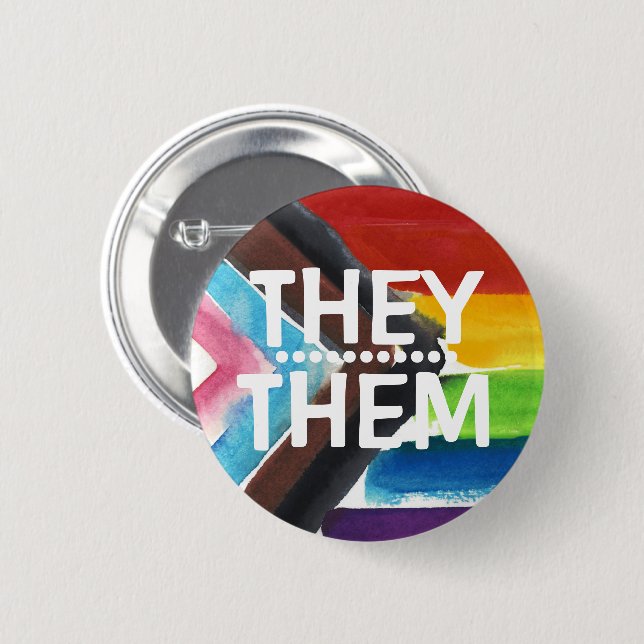 ABZEICHEN-Schaltfläche "PRIDE PRONOUN" Button (Vorne & Hinten)