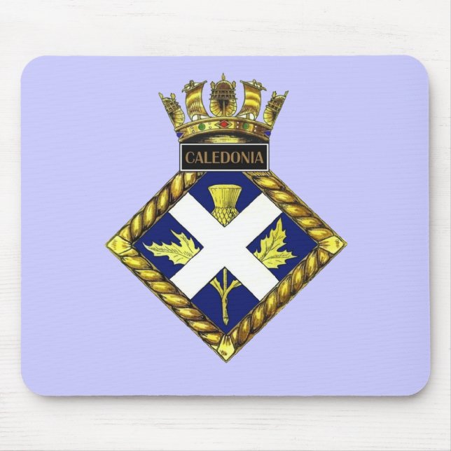 Abzeichen von HMS Caledonia Mousepad (Vorne)