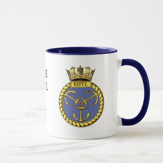 Abzeichen von HMS Rhyl Tasse (Rechts)