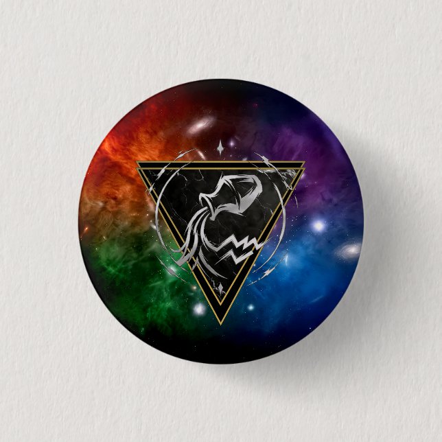 Abzeichen Wassermann Sternzeichen Geschenk Astrolo Button (Vorderseite)
