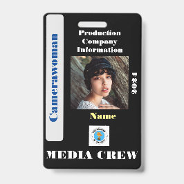 Abzeichen zur Crew von Medien Ausweis