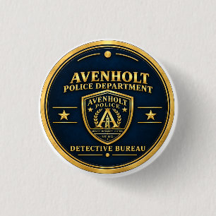 Abzeichenknopf des Ermittlungsbüros der Polizei vo Button