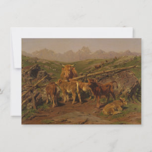 Abziehen der Kälber (von Rosa Bonheur) Karte