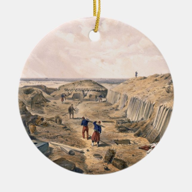 Abzugsgraben der Bastion du Mat, Platte von 'Seat Keramikornament (Vorne)