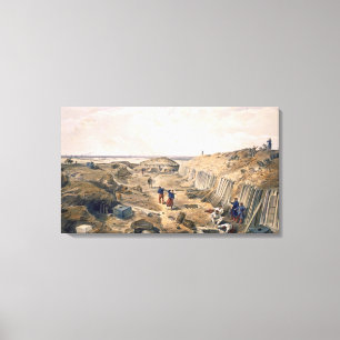 Abzugsgraben der Bastion du Mat, Platte von 'Seat Leinwanddruck