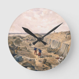 Abzugsgraben der Bastion du Mat, Platte von 'Seat Runde Wanduhr