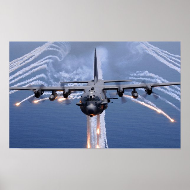 AC-130 Raumschiff Poster (Vorne)