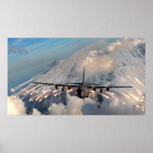 AC-130U Kampfhubschrauber Poster
